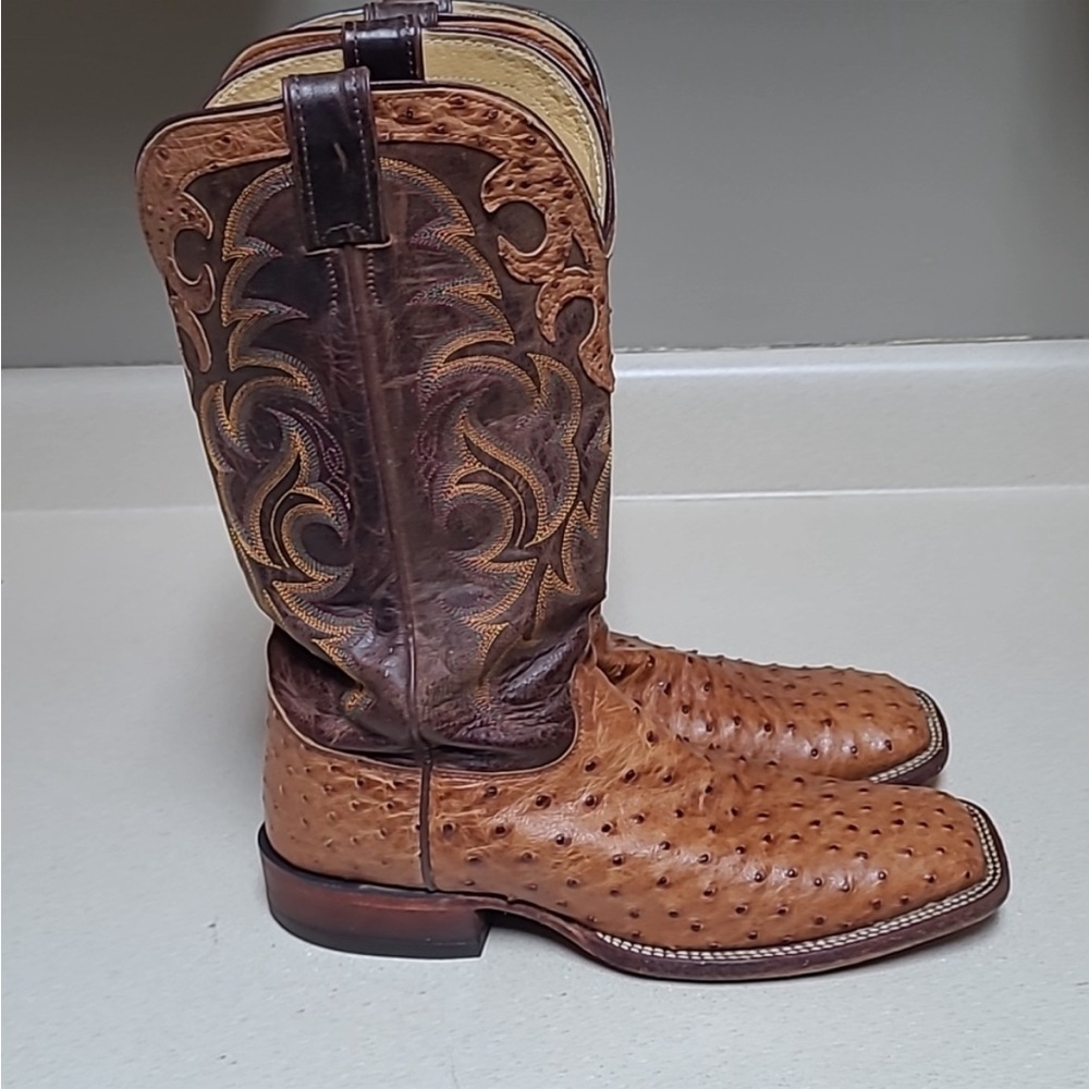Mens Justin Full Quill Ostrich